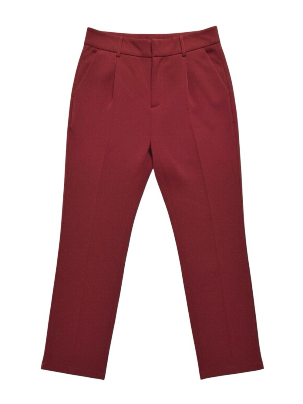 Halara Tall Flex High Waisted Pocket Solid Work Tapered Pants Biking Red Medium